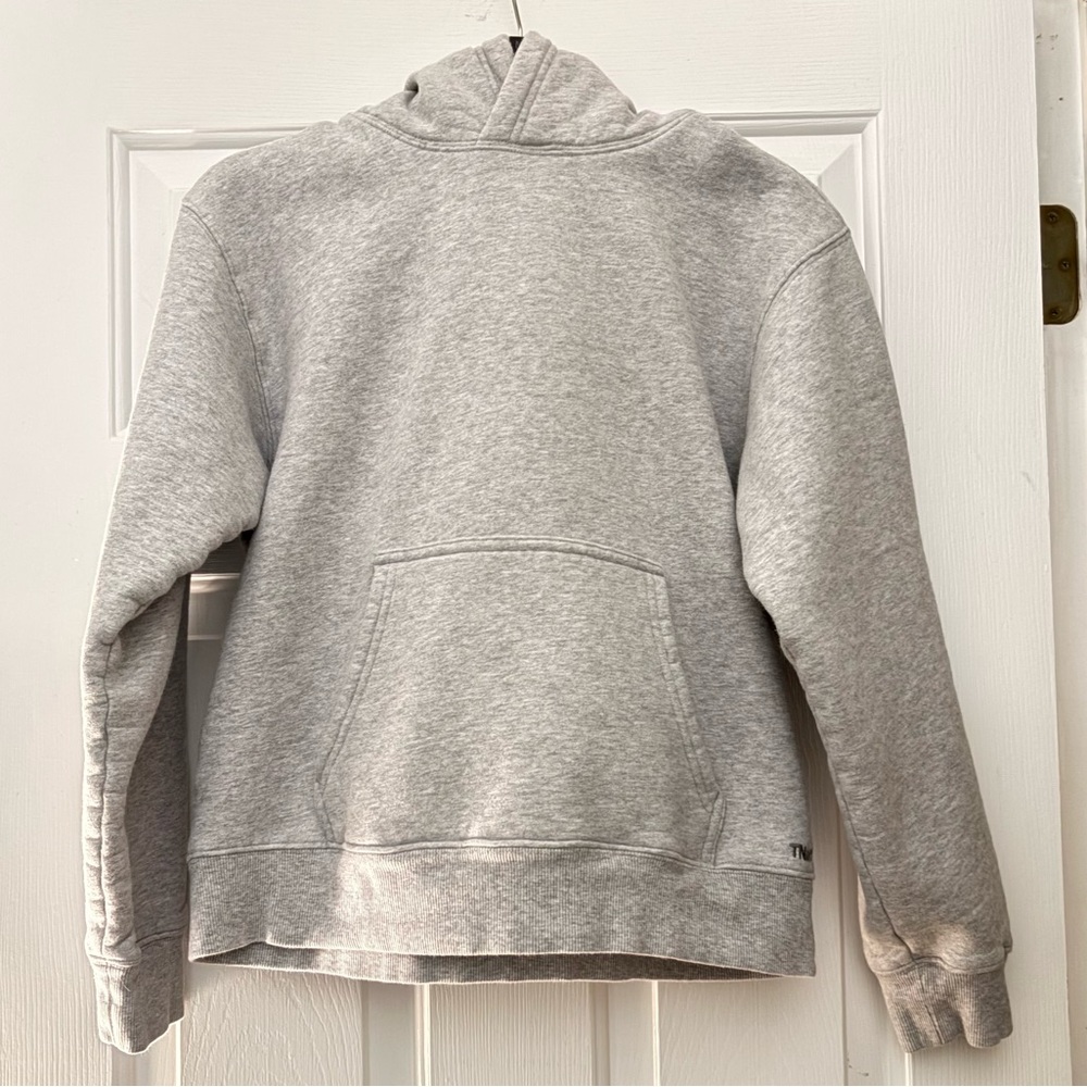 Aritzia TNA Cozy Fleece Sweatshirt in Light Gray